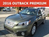 2016 Wilderness Green Metallic Subaru Outback 2.5i Premium #111328270