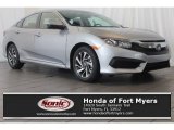 2016 Lunar Silver Metallic Honda Civic EX Sedan #111389168