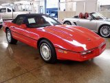 1986 Bright Red Chevrolet Corvette Convertible #11127192