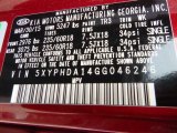 2016 Sorento Color Code for Remington Red - Color Code: TR3