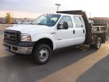 2007 Oxford White Ford F350 Super Duty Crew Cab Chassis 4x4 Commercial #11132904