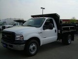 2007 Oxford White Ford F350 Super Duty Regular Cab Chassis Dump Truck #11132907