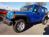 2016 Hydro Blue Pearl Jeep Wrangler Unlimited Sport 4x4 #111597620