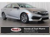 2016 Lunar Silver Metallic Honda Civic EX Sedan #111597470