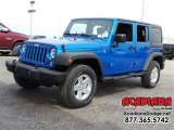 2016 Hydro Blue Pearl Jeep Wrangler Unlimited Sport 4x4 #111597665