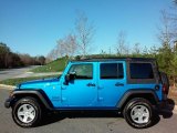 2016 Hydro Blue Pearl Jeep Wrangler Unlimited Sport 4x4 #111687059