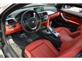 2016 BMW 4 Series 428i xDrive Coupe Coral Red Interior