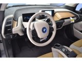 2016 BMW i3 with Range Extender Giga Cassia Natural Leather/Carum Spice Grey Wool Cloth Interior