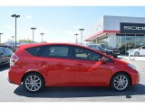 2016 Toyota Prius v Absolutely Red