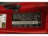 2013 Prius Color Code for Barcelona Red Metallic - Color Code: 3R3