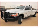 2006 Bright White Dodge Ram 3500 Laramie Quad Cab 4x4 Dually #11173131