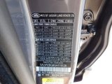 2016 Range Rover Evoque Color Code for Waitomo Grey Metalllic - Color Code: 2200