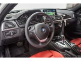 2016 BMW 3 Series 330e Sedan Coral Red Interior