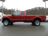 Ruby Red Metallic Ford F250 Super Duty in 2016