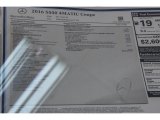 2016 Mercedes-Benz S 550 4Matic Coupe Window Sticker