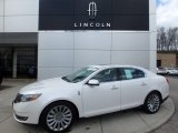 White Platinum Metallic Tri-coat Lincoln MKS in 2014