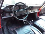 1989 Porsche 911 Carrera Turbo Cabriolet Black Interior