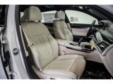 2016 BMW 7 Series 750i Sedan Ivory White Interior
