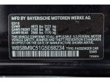2016 M3 Color Code for Azurite Black - Color Code: S34