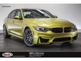 2016 Austin Yellow Metallic BMW M3 Sedan #112772880