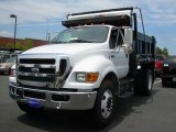 2008 Oxford White Ford F750 Super Duty XL Chassis Regular Cab Dump Truck #11256281