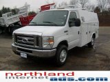 2009 Oxford White Ford E Series Cutaway E350 Commercial Utility Truck #11252130