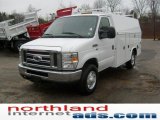 2009 Oxford White Ford E Series Cutaway E350 Commercial Utility Truck #11252131