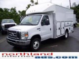 2009 Oxford White Ford E Series Cutaway E350 Commercial Utility Truck #11252134