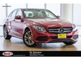 2016 designo Cardinal Red Metallic Mercedes-Benz C 300 Sedan #113061590