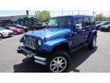 2010 Deep Water Blue Pearl Jeep Wrangler Unlimited Sahara 4x4 #113061712