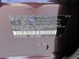 2016 RAV4 Color Code for Black Currant Metallic - Color Code: 9AH