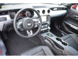2016 Ford Mustang EcoBoost Premium Convertible Ebony Interior