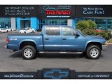 2004 Atlantic Blue Pearl Dodge Dakota SLT Quad Cab 4x4 #113260512