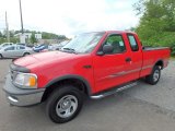 1997 Bright Red Ford F150 XLT Extended Cab 4x4 #113260651