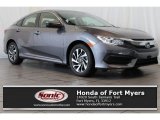 2016 Modern Steel Metallic Honda Civic EX Sedan #113295928