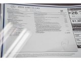 2016 Mercedes-Benz CLA 45 AMG Window Sticker