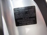 2017 F-TYPE Color Code for Rhodium Silver - Color Code: 1AC