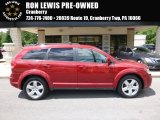 2010 Inferno Red Crystal Pearl Coat Dodge Journey SXT AWD #113526092