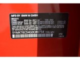 2016 X5 M Color Code for Melbourne Red Metallic - Color Code: A75
