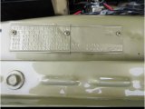 1970 Dodge Challenger 2 Door Hardtop Info Tag