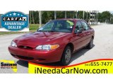 2002 Bright Red Ford Escort SE Sedan #114016437