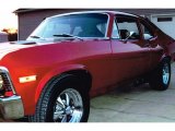 Vivid Red Chevrolet Nova in 1972