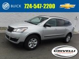 2017 Silver Ice Metallic Chevrolet Traverse LS AWD #114049959