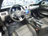 2017 Ford Mustang GT Premium Convertible Ebony Interior