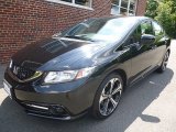 2014 Crystal Black Pearl Honda Civic Si Sedan #114216774