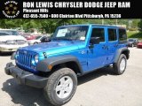 2016 Hydro Blue Pearl Jeep Wrangler Unlimited Sport 4x4 #114216658
