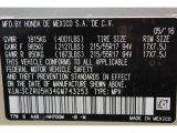 2016 HR-V Color Code for Alabaster Silver Metallic - Color Code: NH700M