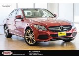 2016 designo Cardinal Red Metallic Mercedes-Benz C 300 4Matic Sedan #114243392