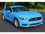 2017 Grabber Blue Ford Mustang V6 Coupe #114326684