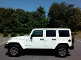 2013 Bright White Jeep Wrangler Unlimited Rubicon 4x4 #114381930